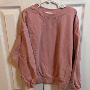 H&M Dusty Rose Crew Neck Sweater